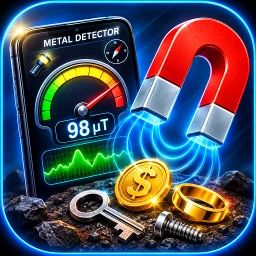 Значок металлоискатель тестер золота